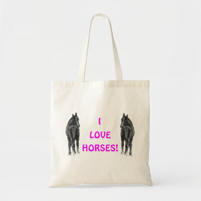 I Liebe-Pferde! Buch-Tasche Tragetasche (Vorne)