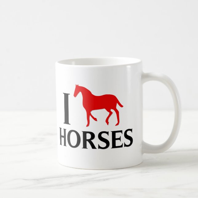 I Liebe-Pferde Kaffeetasse (Rechts)