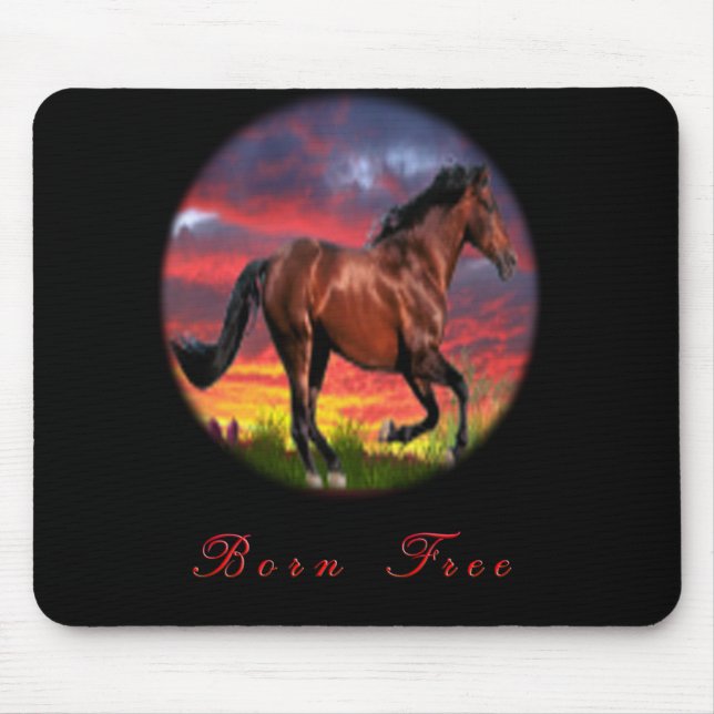I Liebe Pferde Mousepad (Vorne)