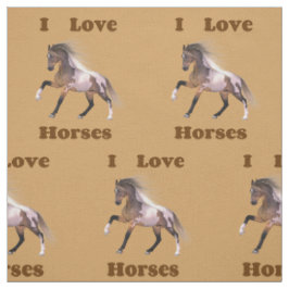 I Liebe Pferde - Paint Horse Fabric Stoff