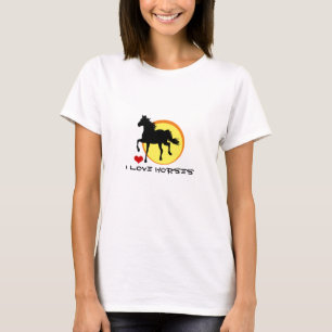I Liebe Pferde & Pferde Rennen / Gartenbau T-Shirt