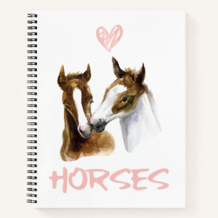 I Liebe Pferde Portrait Notizbuch