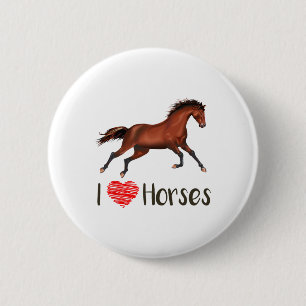 I Liebe Pferde Reiten Reiten Reitsport Button