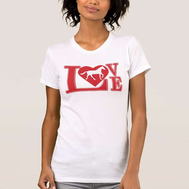 I Liebe Pferde T-Shirt (Vorderseite)