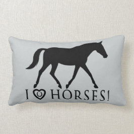 I Liebe-Pferdehufeisen und -Dressage Lendenkissen