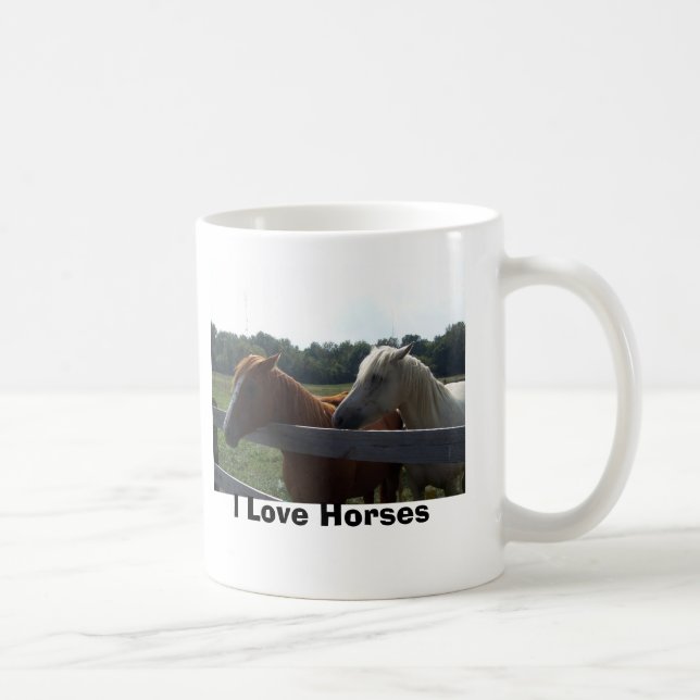 I Liebe-PferdeTasse Kaffeetasse (Rechts)