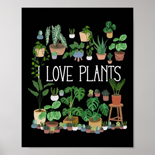 I LIEBE PFLANZE POSTER (Vorne)