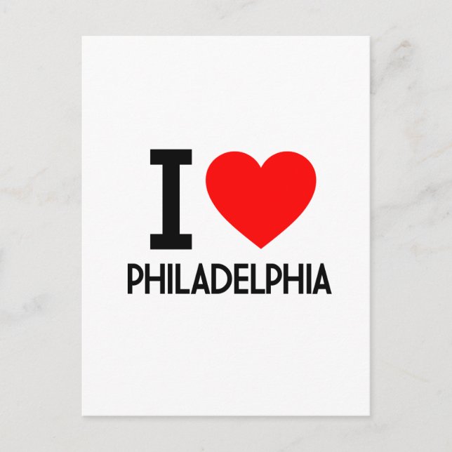 I Liebe Philadelphia Postkarte (Vorderseite)