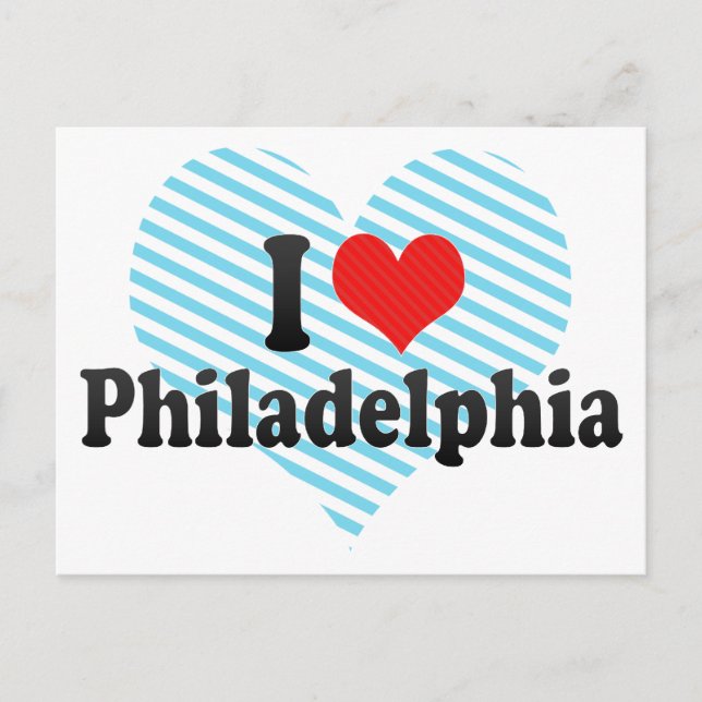 I Liebe Philadelphia Postkarte (Vorderseite)