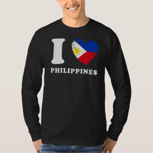 I Liebe Philippinen Herzzahrage Philippinen T-Shirt