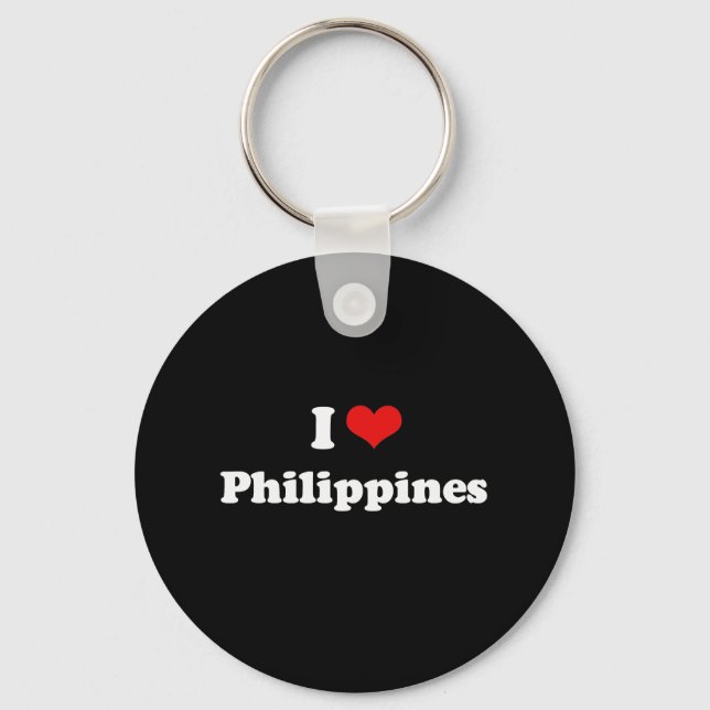 I Liebe Philippines Tshirt Schlüsselanhänger (Vorderseite)