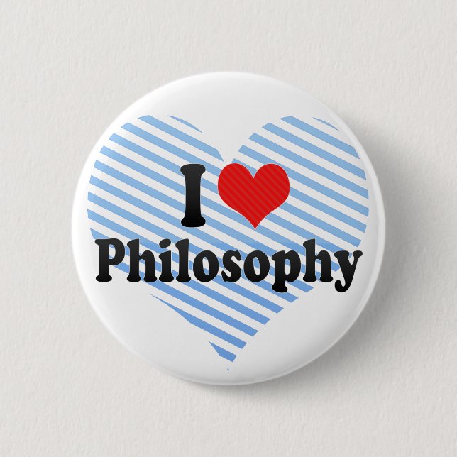 I Liebe-Philosophie Button (Vorderseite)
