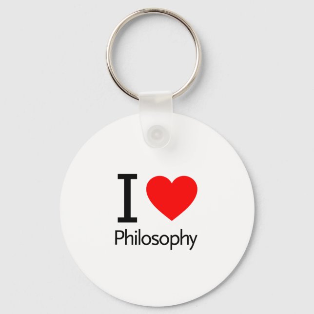 I Liebe Philosophie Schlüsselanhänger (Vorderseite)