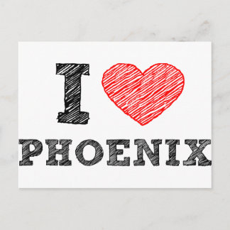 I Liebe Phoenix Postkarte