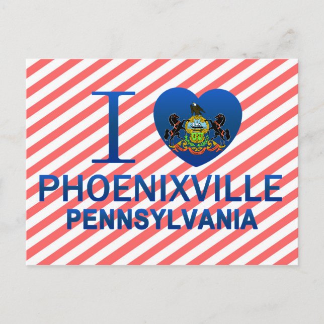 I Liebe Phoenixville, PA Postkarte (Vorderseite)