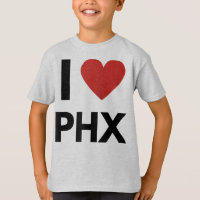 I Liebe PHX Herz Phoenix Liebe Fan Apparel Raglan 