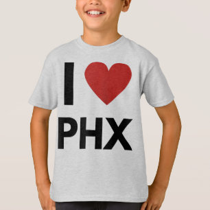 I Liebe PHX Herz Phoenix Liebe Fan Apparel Raglan T-Shirt