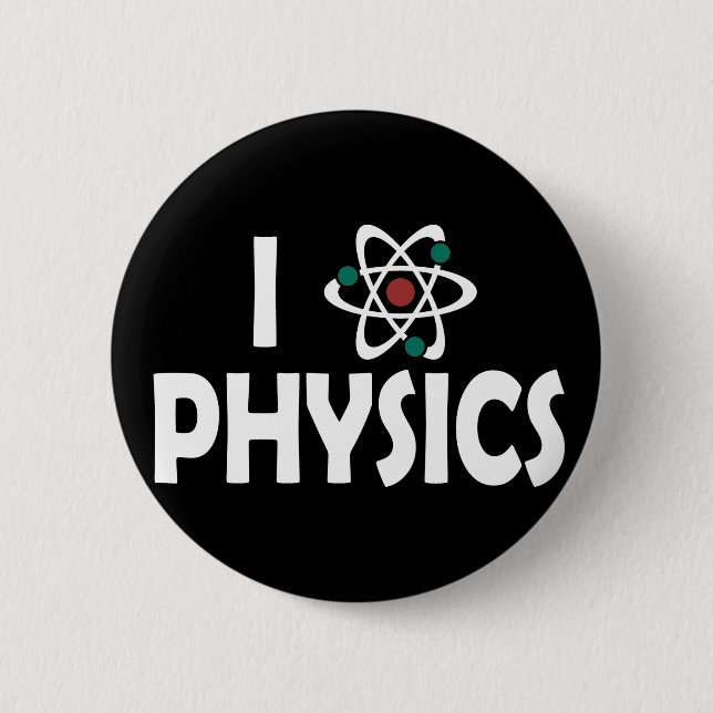 I Liebe Physik Button (Vorderseite)