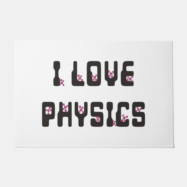 I Liebe Physik Fußmatte (Vorderseite)