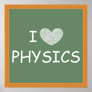 I Liebe Physik Poster