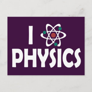 I Liebe Physik Postkarte