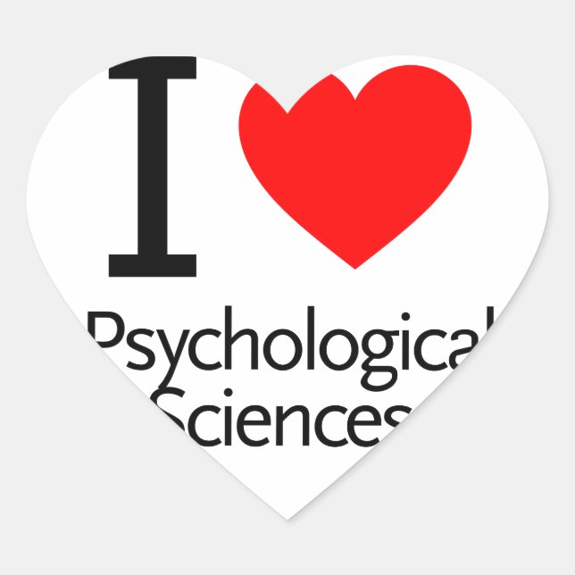 I Liebe Physiologische Wissenschaften Herz-Aufkleber (Vorderseite)
