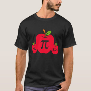 I Liebe Pi Apfel Pi Tag Mathematik Nerd Pie 3 14 L T-Shirt