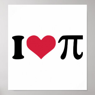 I Liebe Pi Poster