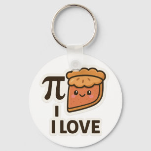 I Liebe Pi Sticker - Niedliche Mathematik & Pie Pu Schlüsselanhänger
