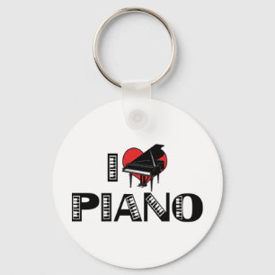 I Liebe Piano Schlüsselanhänger