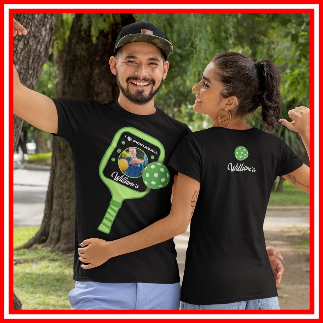I Liebe Pickleball Green Paddle Niedlich Sports FO Tri-Blend Shirt (I Love Pickleball Green Paddle Cute Sports PHOTO Tri-Blend Shirt)