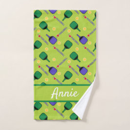 I Liebe Pickleball grün Handtuch