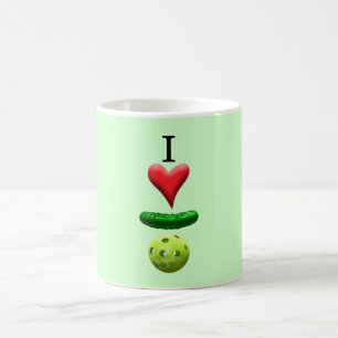 I Liebe Pickleball - Grün Kaffeetasse