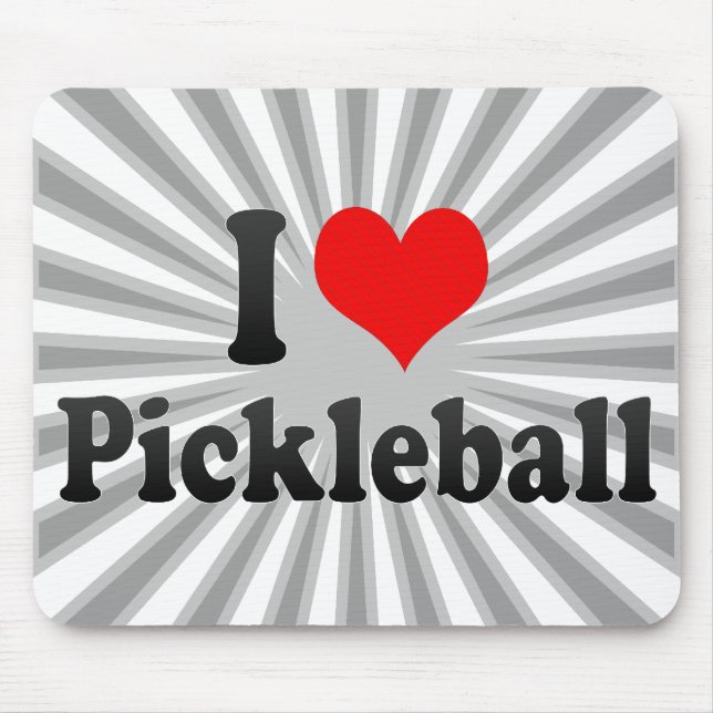 I Liebe Pickleball Mousepad (Vorne)