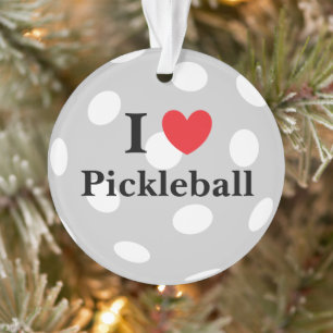 "I Liebe Pickleball" Ornament