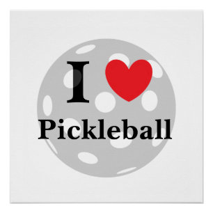 "I Liebe Pickleball" Poster