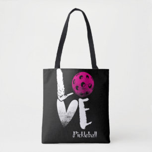 I Liebe Pickleball T - Shirt Funny Pickle Ball Tasche