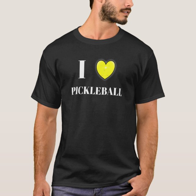 I Liebe Pickleball Tshirt (Vorderseite)