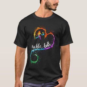 I Liebe Pickleball Wasserfarben Pickleball Girl Pl T-Shirt
