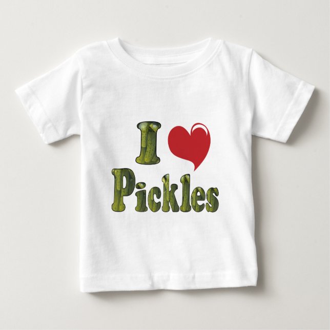 I Liebe Pickles Baby T-shirt (Vorderseite)
