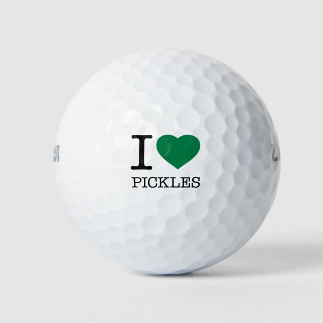 I LIEBE PICKLES GOLFBALL (Vorderseite)