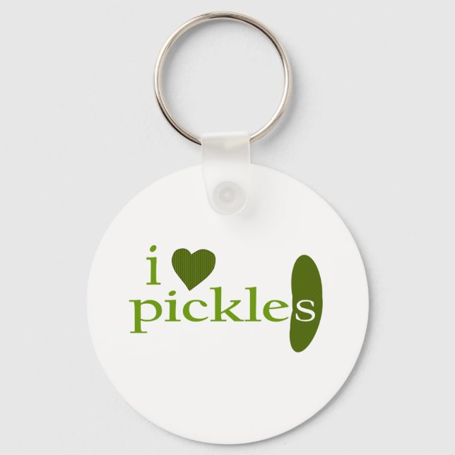 I Liebe Pickles Schlüsselanhänger (Vorderseite)