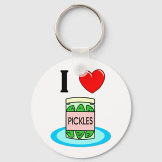 I Liebe Pickles Schlüsselanhänger