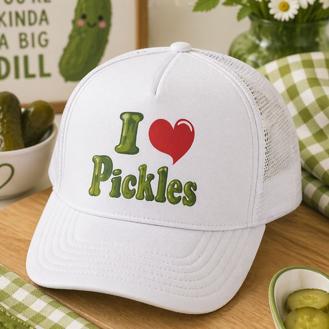 I Liebe Pickles Truckerkappe (Von Creator hochgeladen)