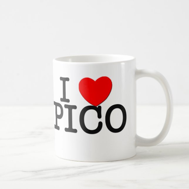 I Liebe Pico Massachusetts Kaffeetasse (Rechts)