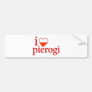 I Liebe Pierogi Autoaufkleber