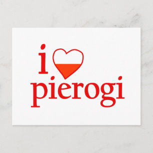 I Liebe Pierogi Postkarte