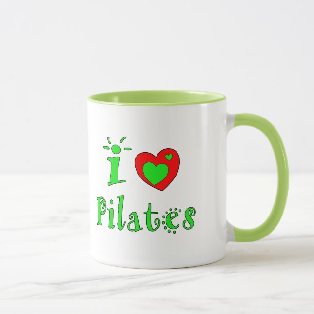 I Liebe Pilates - Custom Coffee Mugs Tasse (Rechts)
