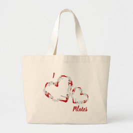I Liebe Pilates Große Totttasche Jumbo Stoffbeutel