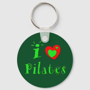 I Liebe Pilates Schlüsselanhänger